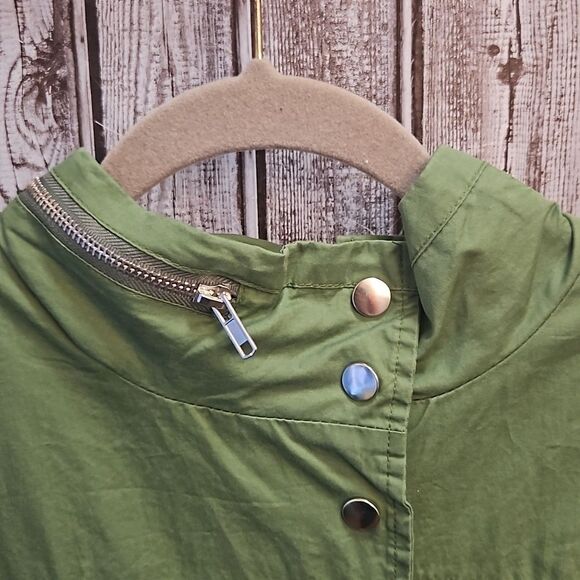 NWT Esther Army Green Anorak Jacket Medium - Picture 5 of 13
